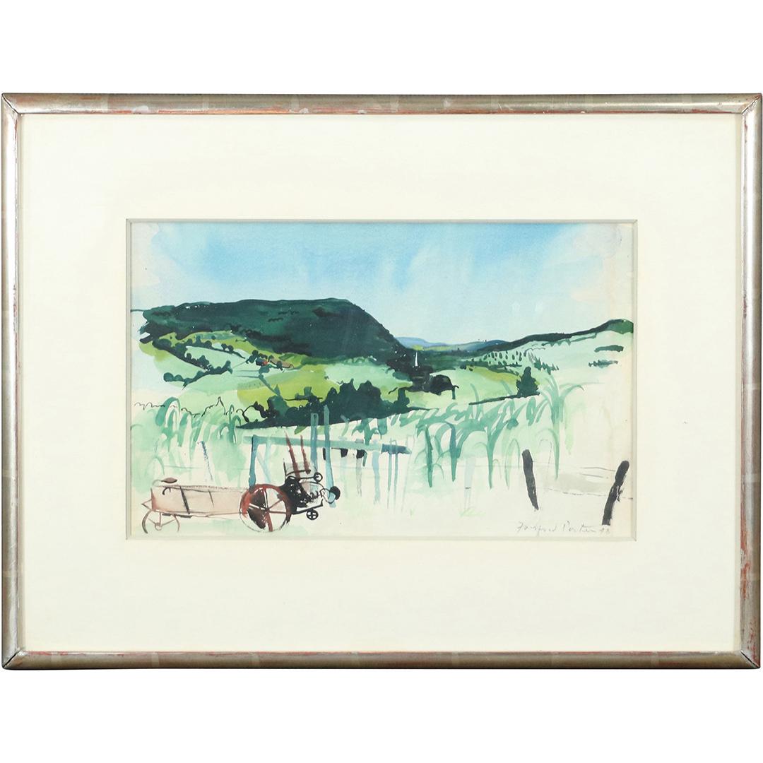 Fairfield Porter; 20thC. American Modernist Watercolor (1 of 8)