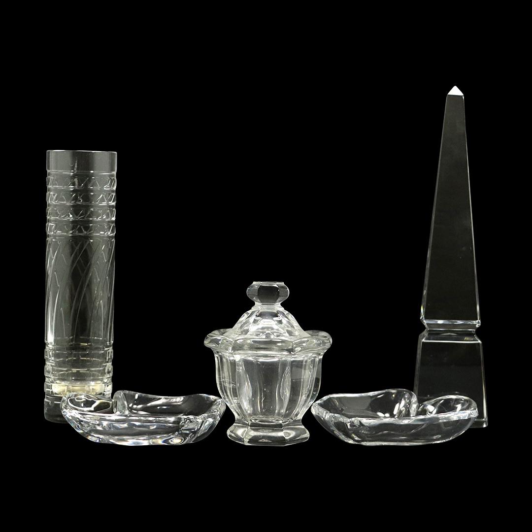5 Pc Assorted Crystal Glass Items including Baccarat (1 of 11)