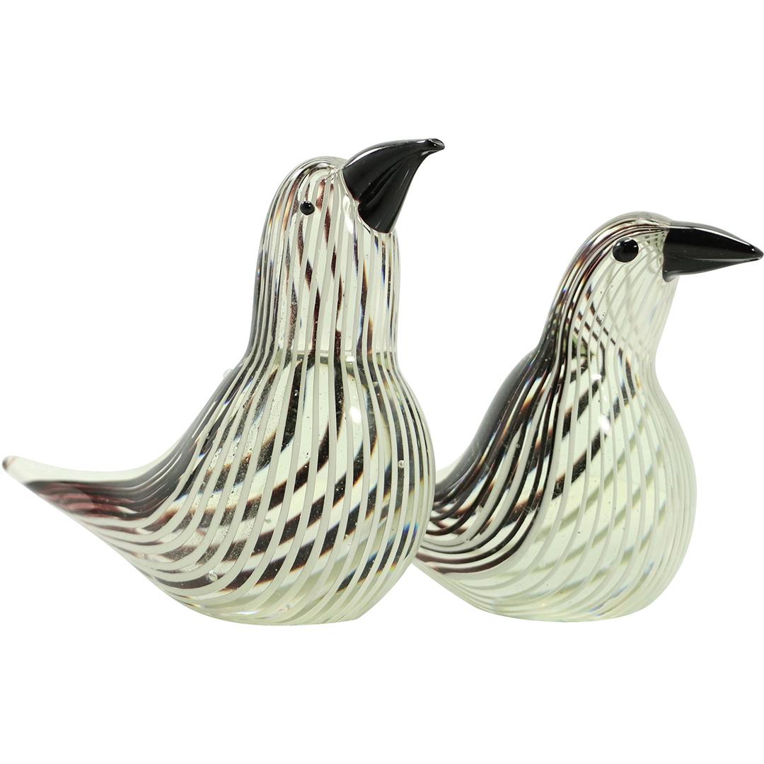2 Fine Italian Art Glass Bird Figures Internal Lattice (1 of 8)