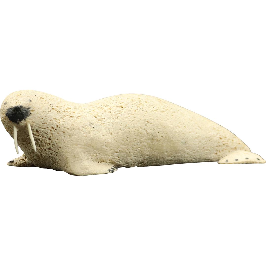 Inuit Carved Pumice Stone Eskimo Walrus Figure (1 of 6)