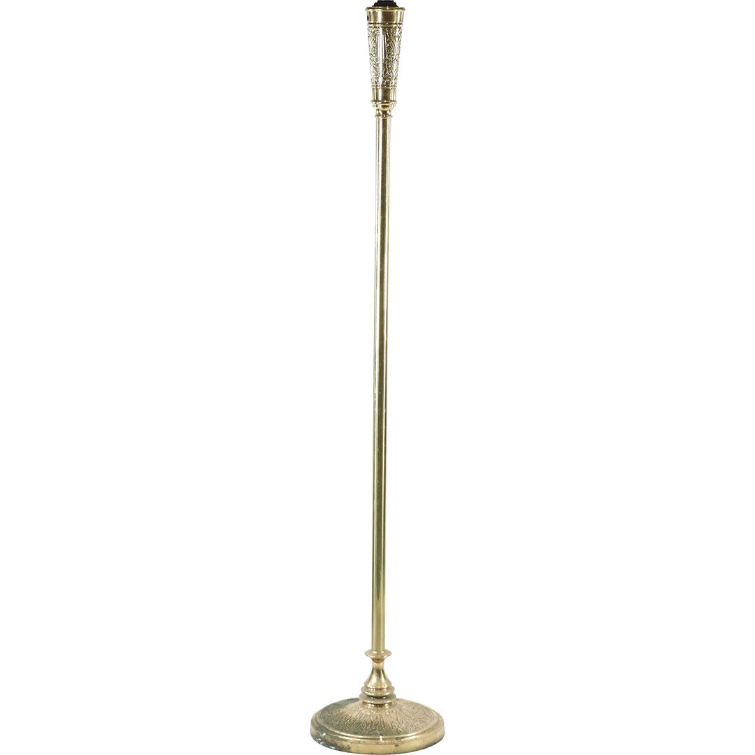 Brass Pole Lamp [takes a glass shade not included] (1 of 9)