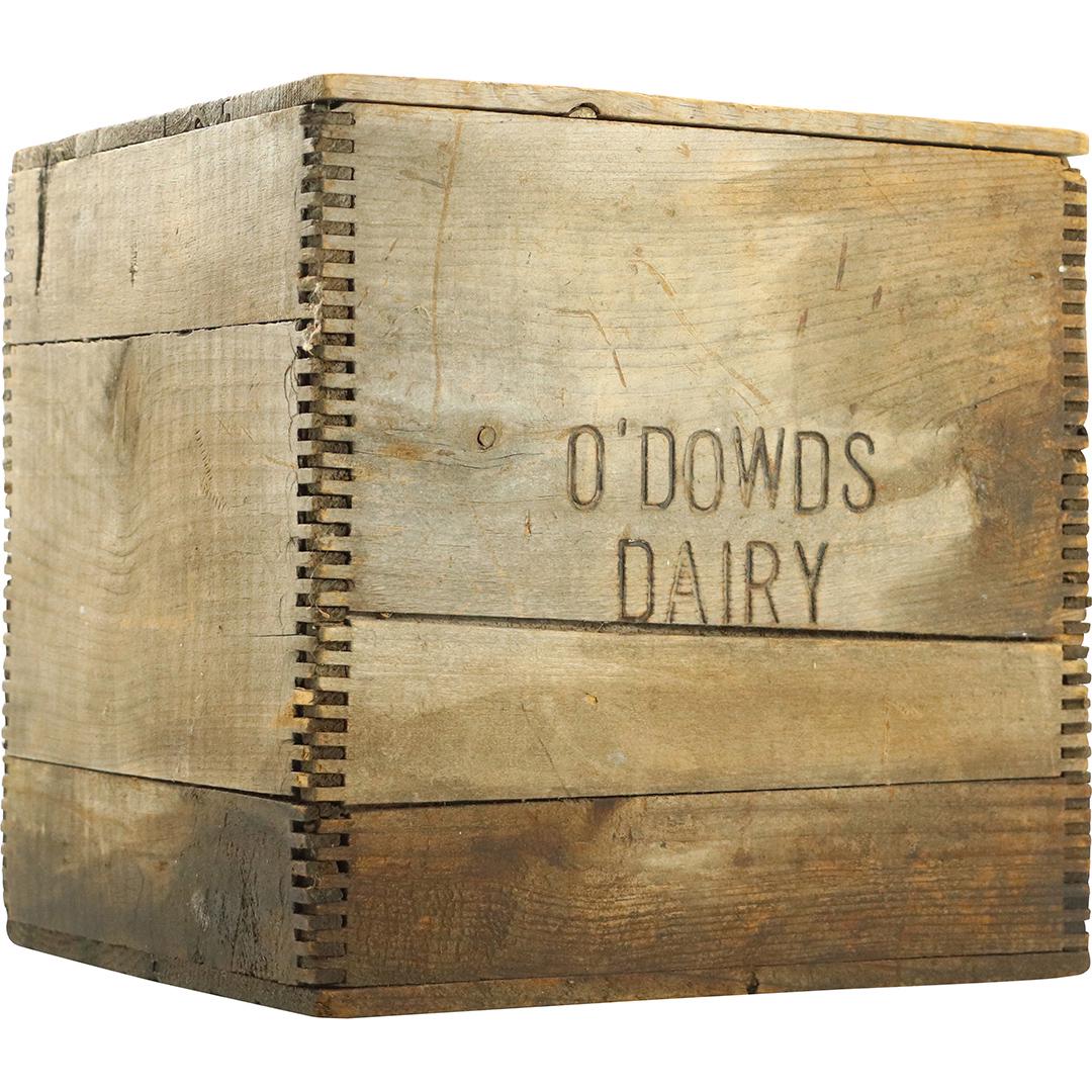 O'Dowd's Dairy Dovetailed Wooden Milk Crate (1 of 7)