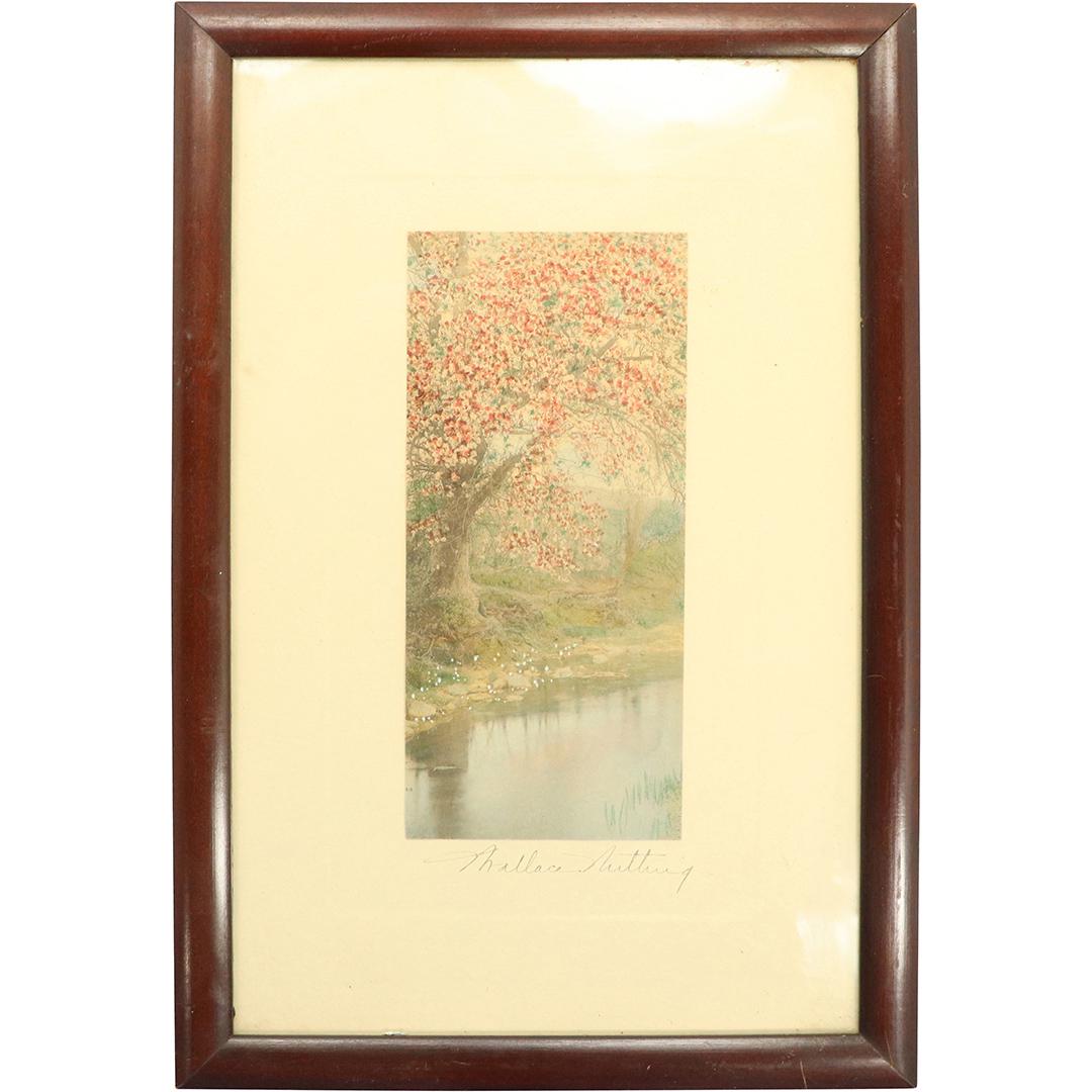 Wallace Nutting, Signed, Stream ,Tinted Print, Framed (1 of 7)