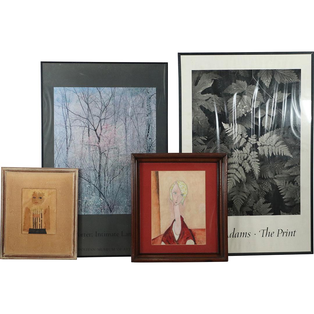 [4] Four Assorted Artwork & Prints Grouping (1 of 8)