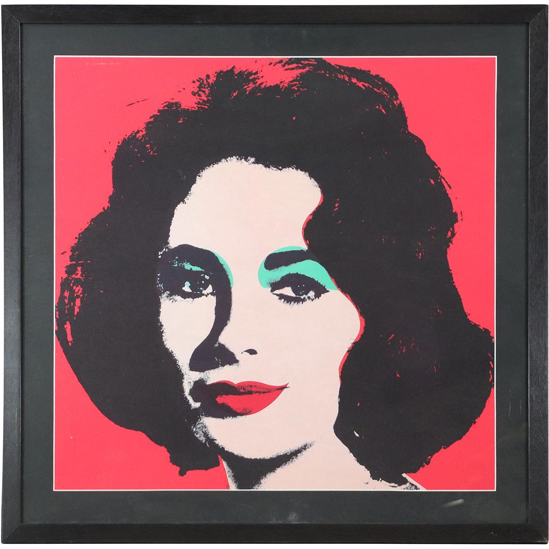 Andy Warhol SIGNED Lithograph Elizabeth Taylor Portrait (1 of 12)