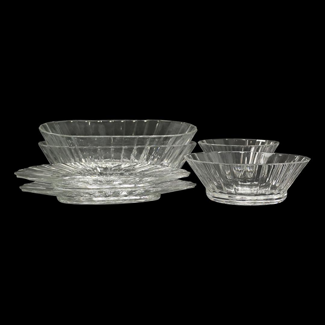 [6] Assorted Palama Picasso Villeroy & Boch Glass Bowls: [6] Assorted Palama Picasso Villeroy & Boch Glass Bowls. Signed: Paloma Picasso, Villeroy and Boch. Size: 2.5x7, 2.75x5, 2.75x9.75x5, 1x9.75x6