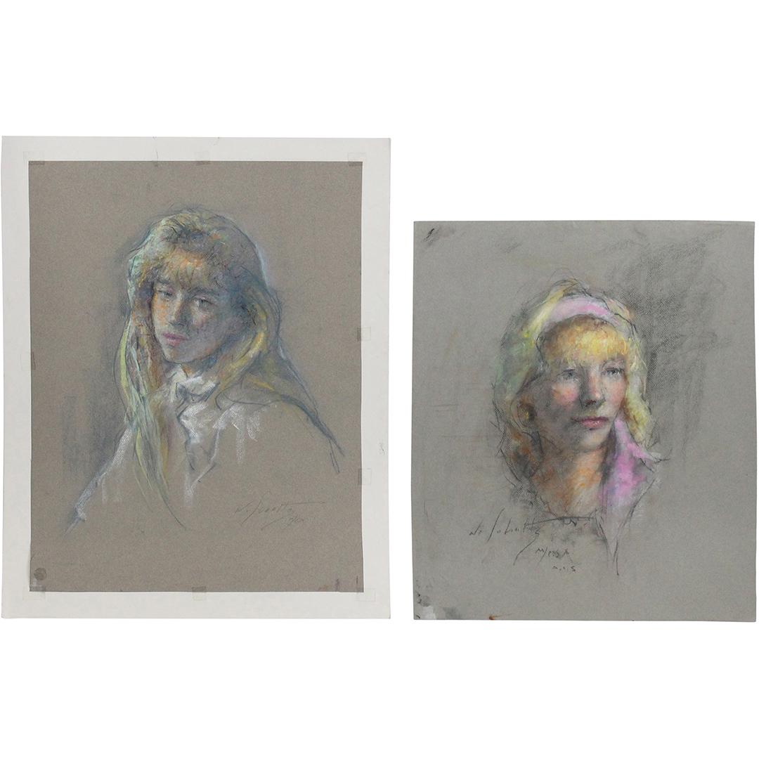 [2] WILLIAM J SCHULTZ, American Pastel Portraits (1 of 8)