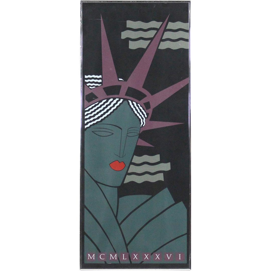 Modern Art Deco Design Poster "Statue of Liberty XXXVI" (1 of 7)