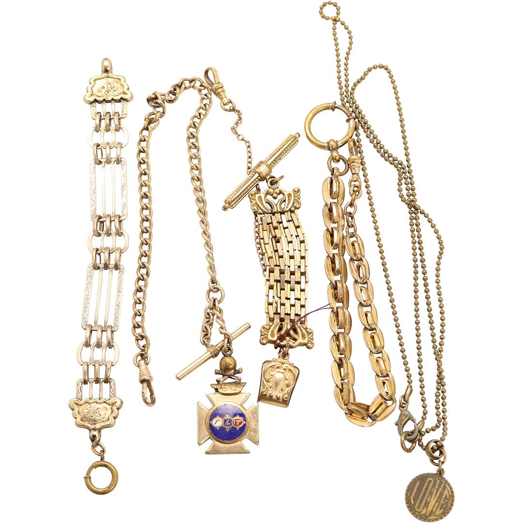 [5] Assorted Antique Watch Fobs - Variety (1 of 7)