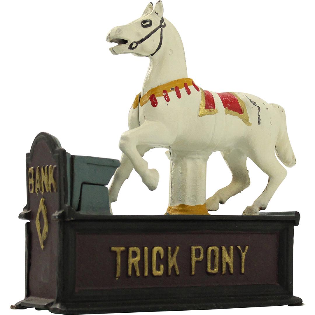 Cast Iron Novelty "Trick Pony" Coin Bank (1 of 8)