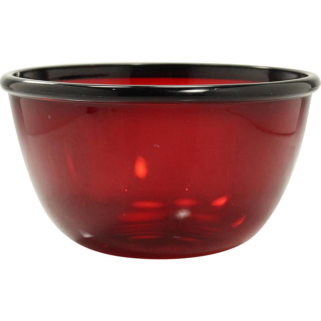 Arcoroc France Ruby Red Glass Mixing Bowl (1 of 6)