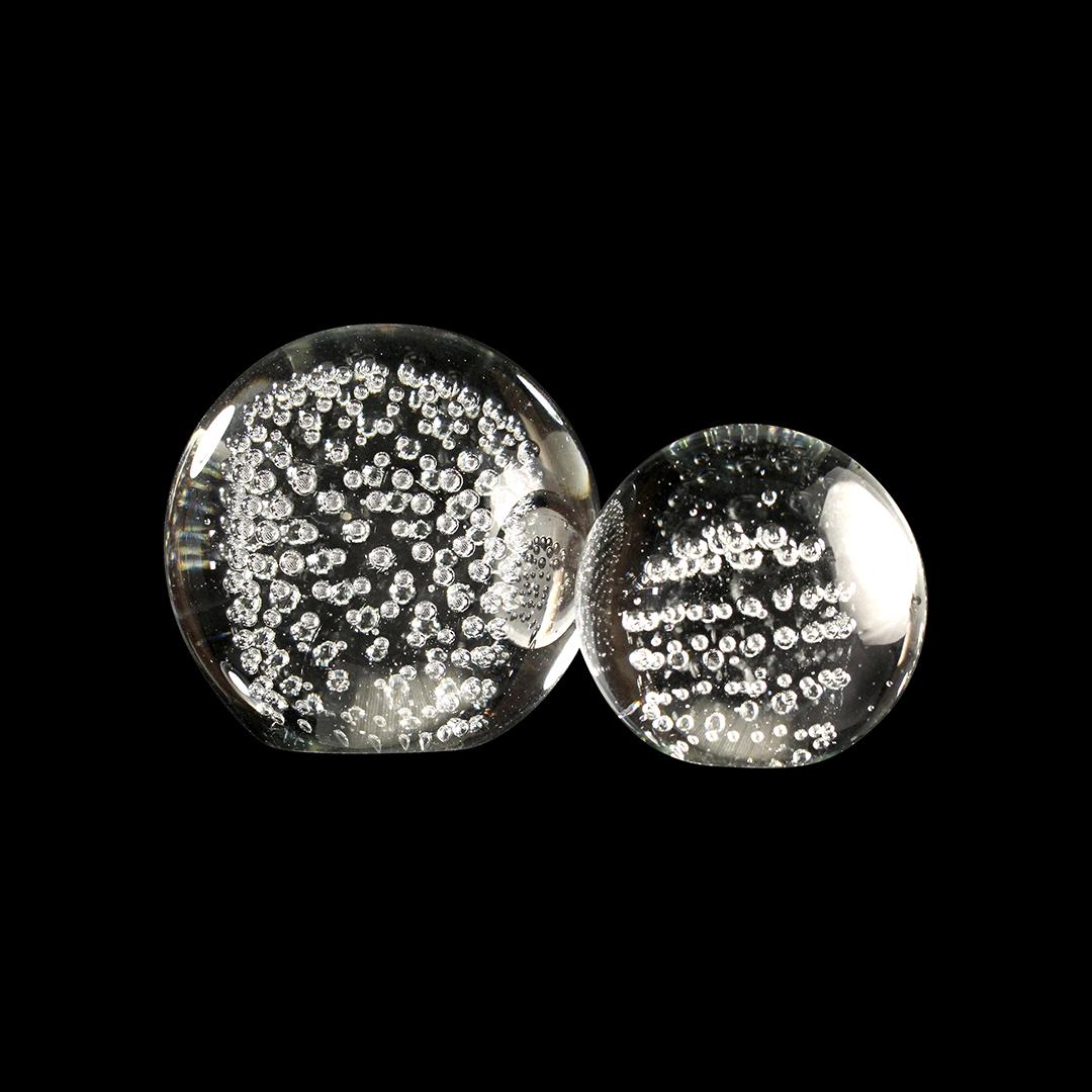 [2] Two Glass Paperweights with Controlled Bubbles (1 of 8)