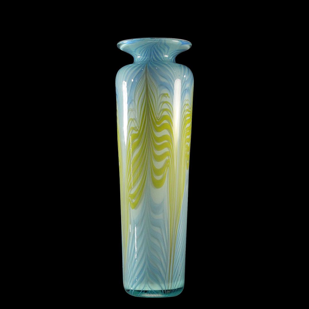 Vandermark Signed Studio Art Glass Cylindrical Vase (1 of 10)
