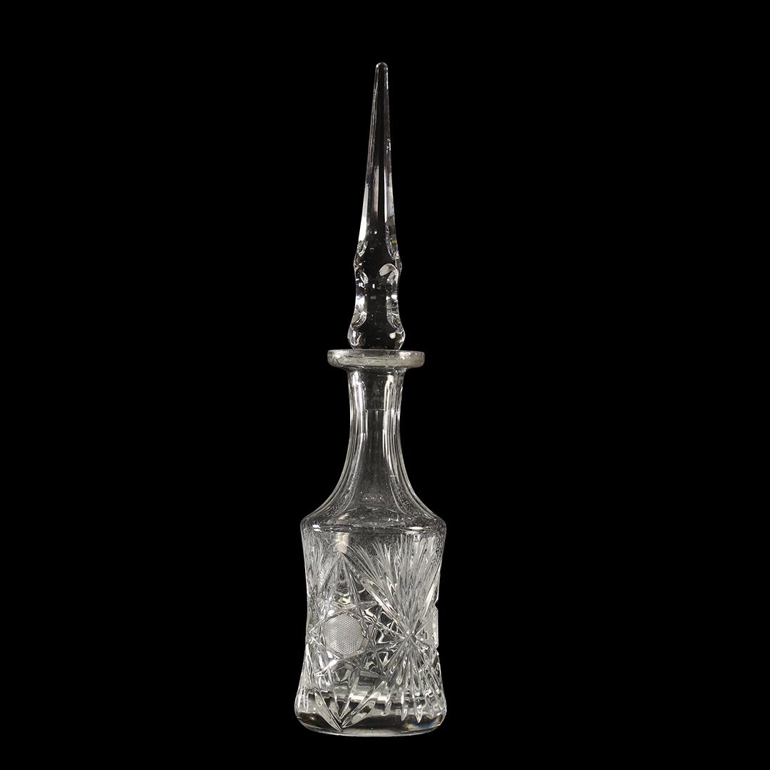 American Brilliant Cut Glass Liquor Decanter Steeple (1 of 8)
