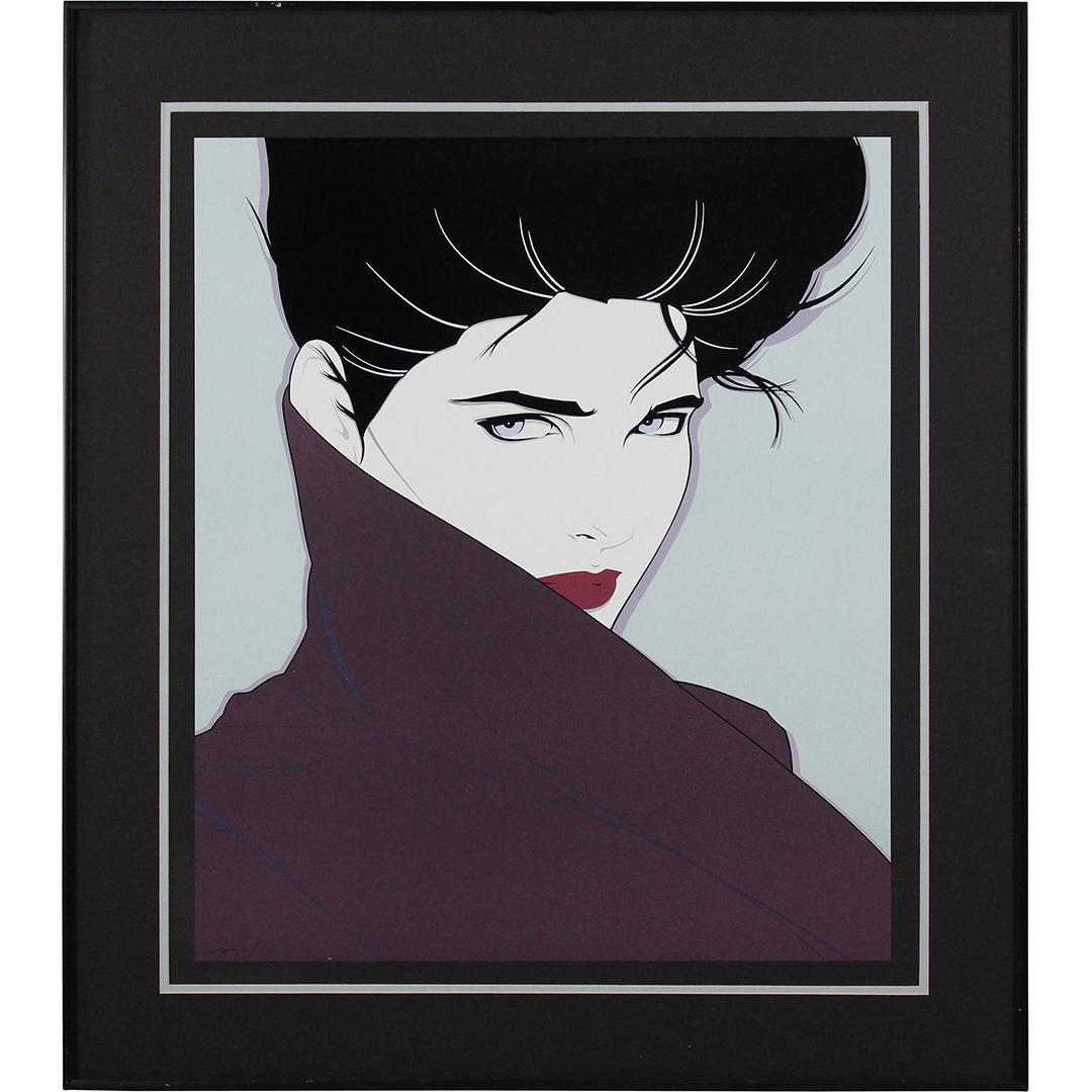 Patrick Nagel, Framed Art Print Portrait Fashion Woman (1 of 8)