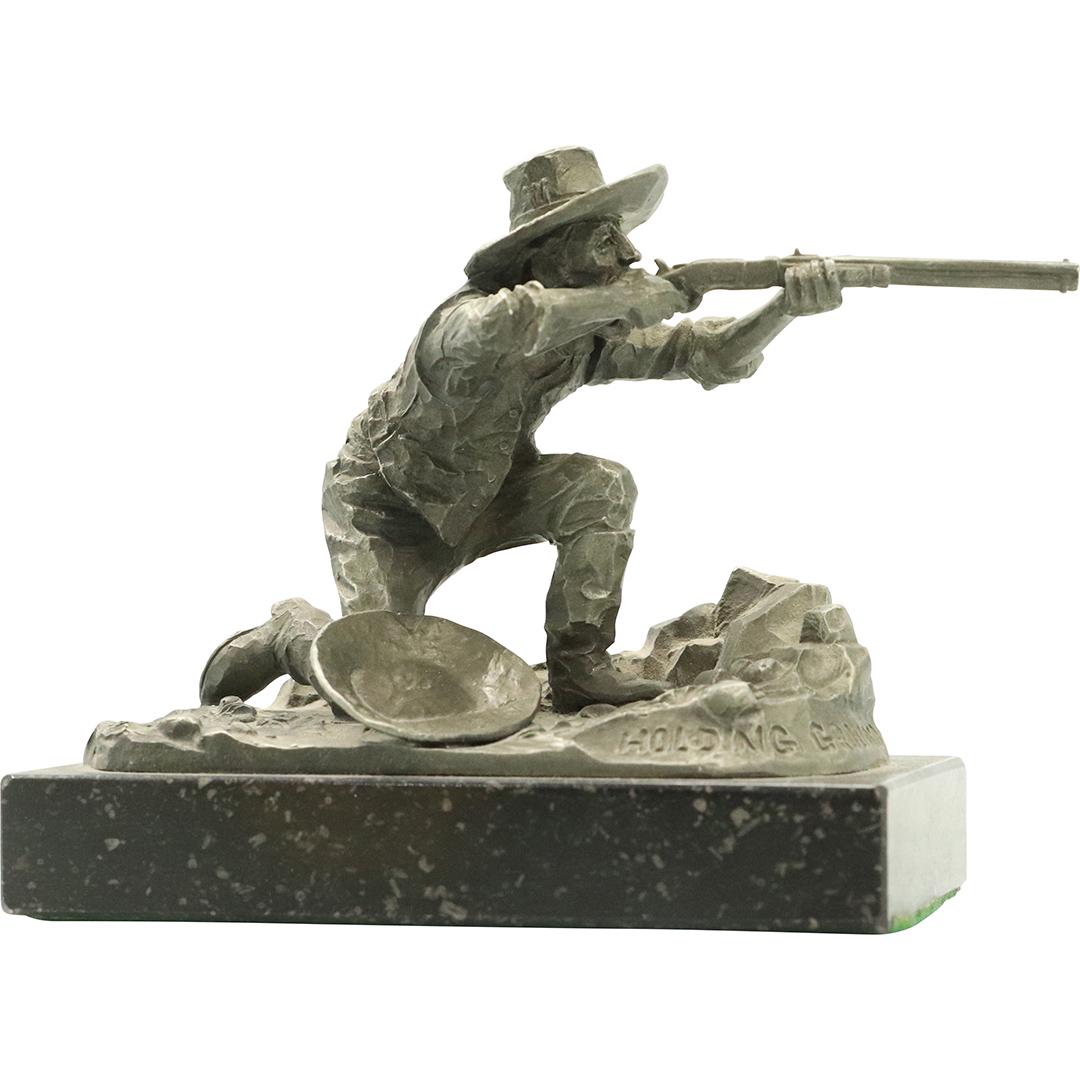 Pewter sculpture by Philip Kraczkowski "Holding Ground" (1 of 8)