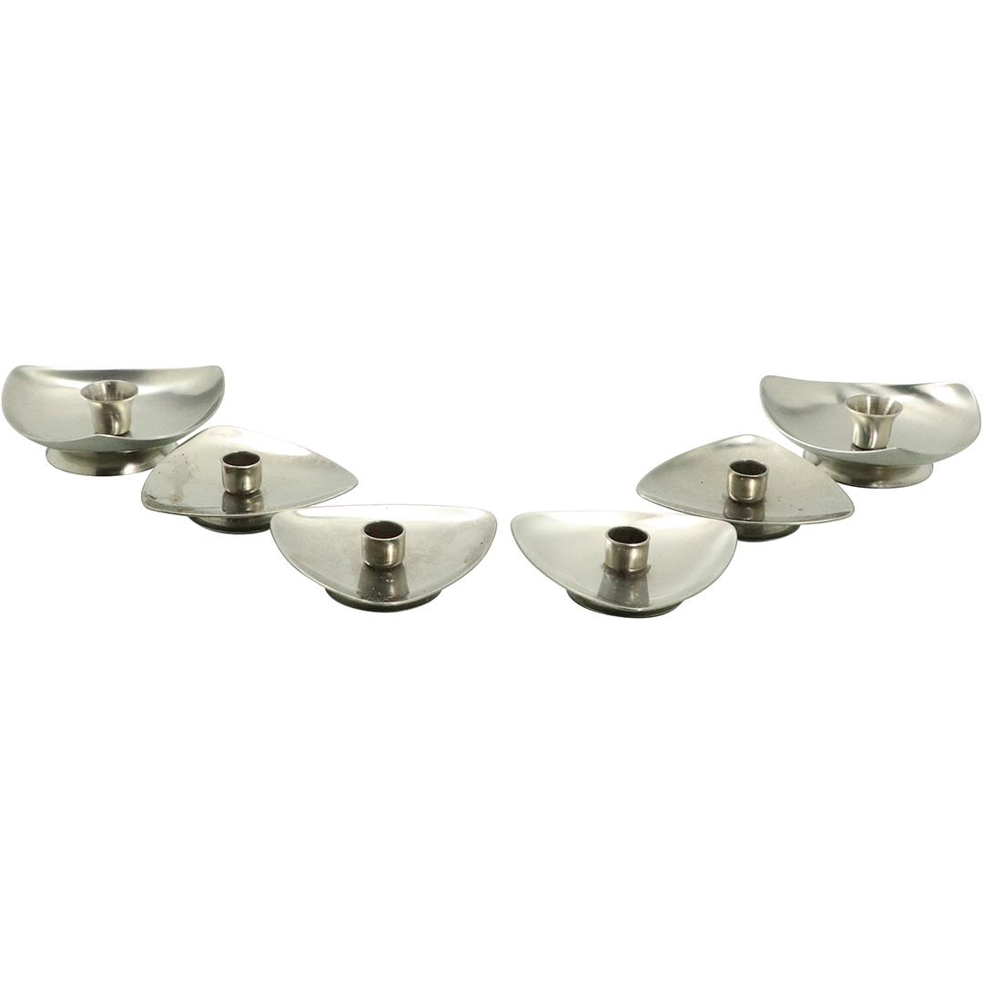 [6] Denmark Stainless Triangle Candle Holders (1 of 9)