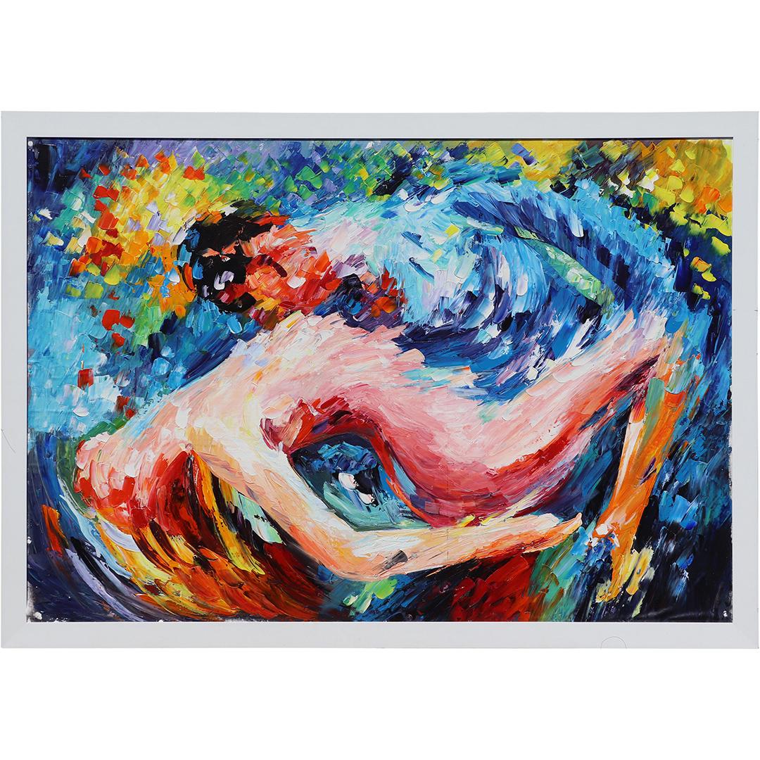 Mid-Century Modern Oil/b Painting Nudes on Motion (1 of 9)