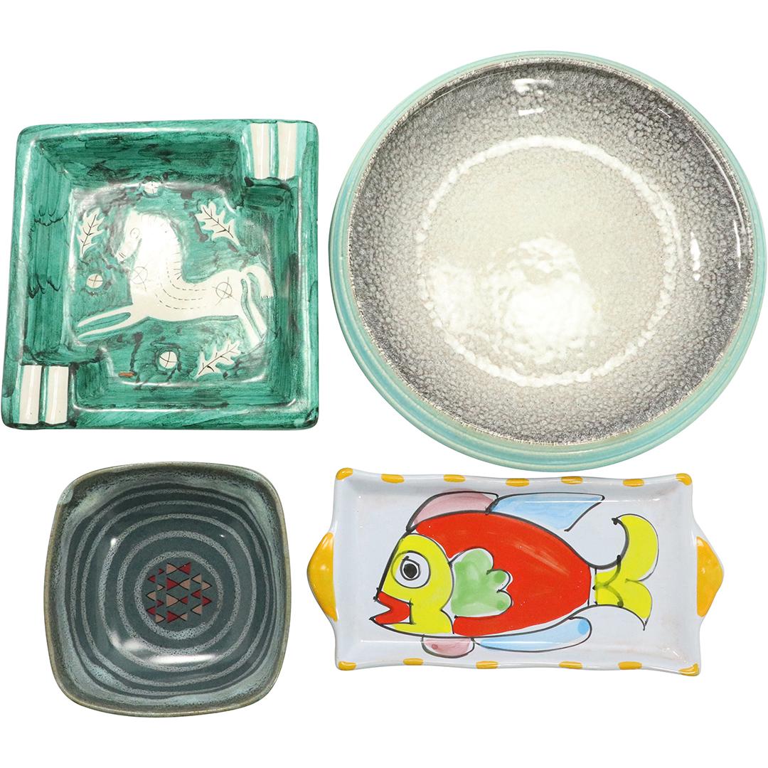 [4] Assorted Mid-Century Modern Pottery Ceramic Dishes (1 of 13)