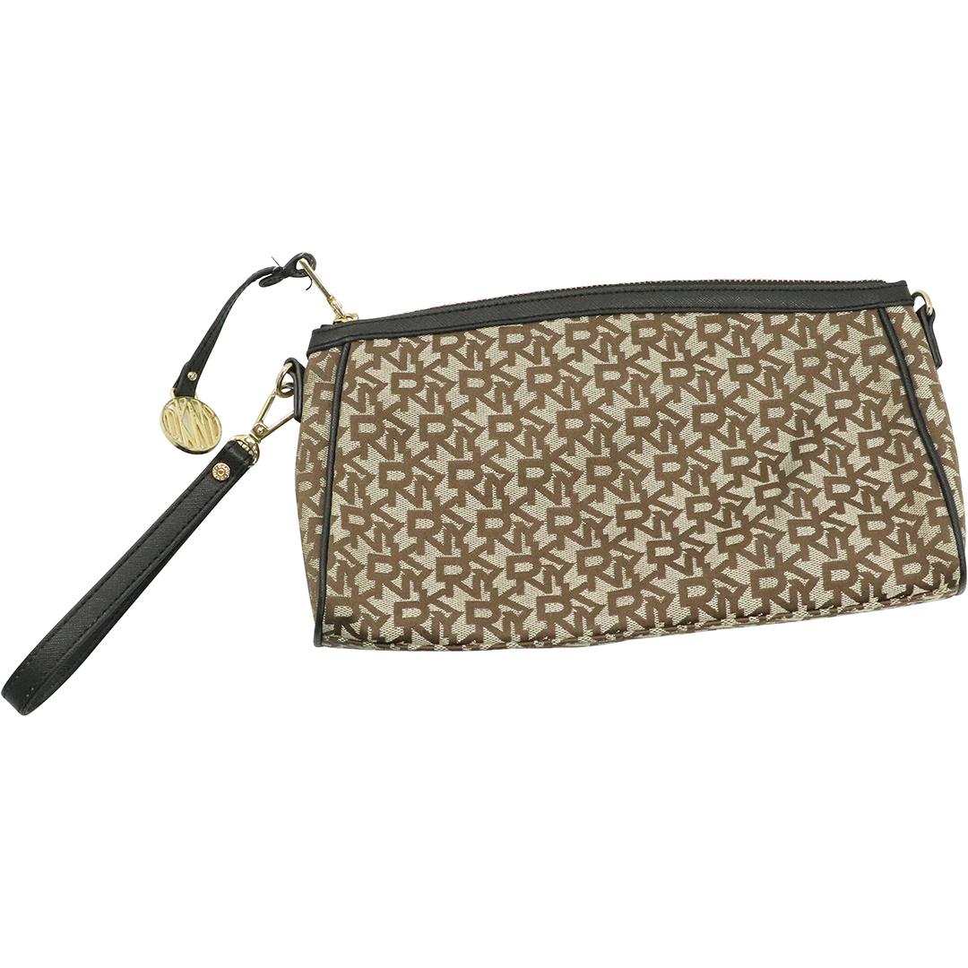 DKNY Signature Clutch Purse - Clean: DKNY Signature Clutch Purse - Clean. Size: 6.5h x 11w