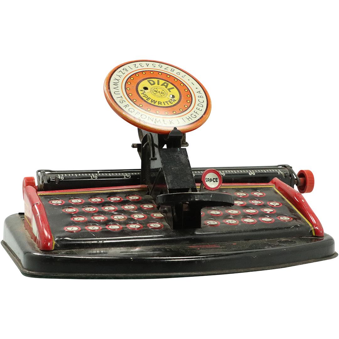 MARX Dial Typewriter Tin Lithographic Toy - Vintage (1 of 9)