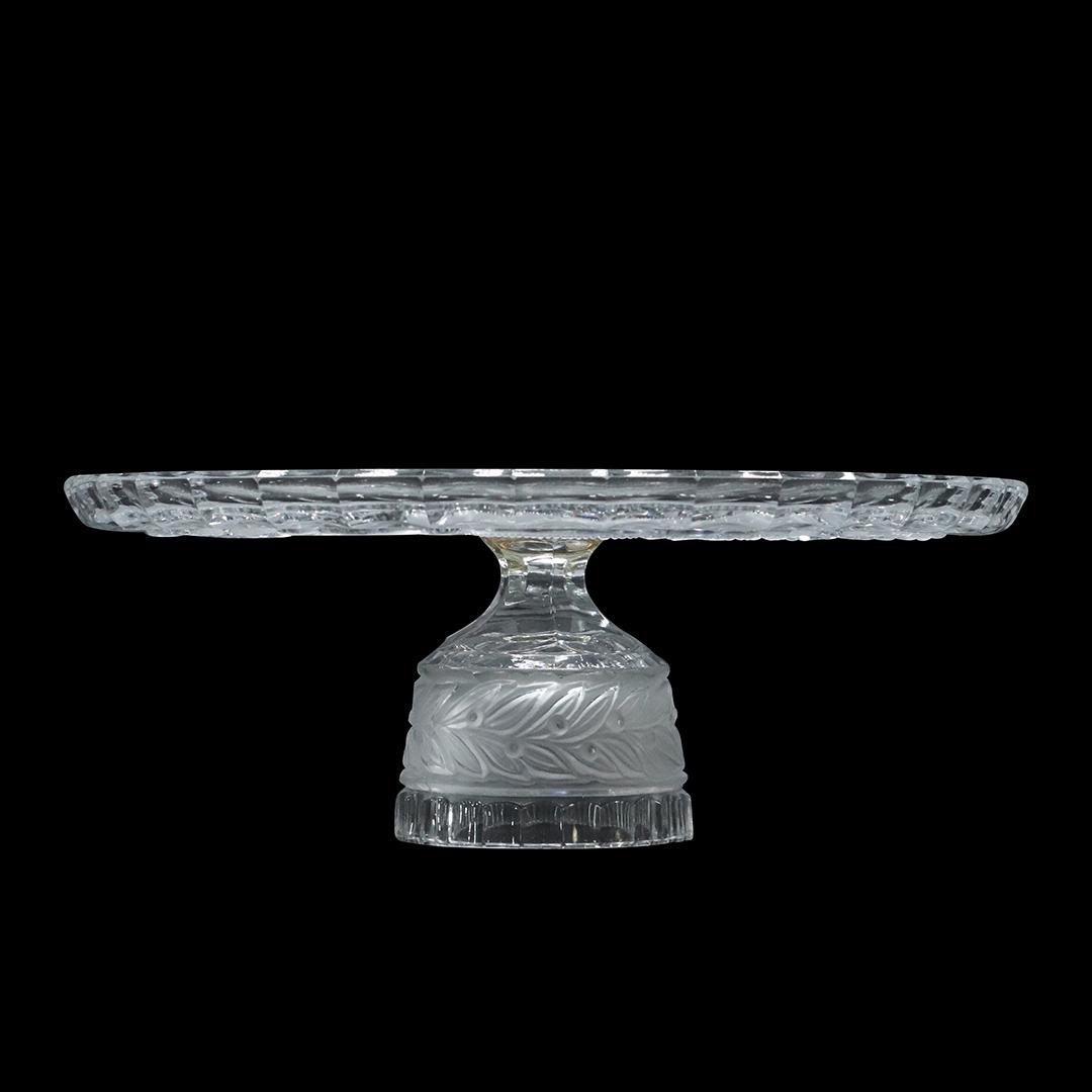 American Eagle Pressed Glass Pedestal Serving Tray (1 of 7)