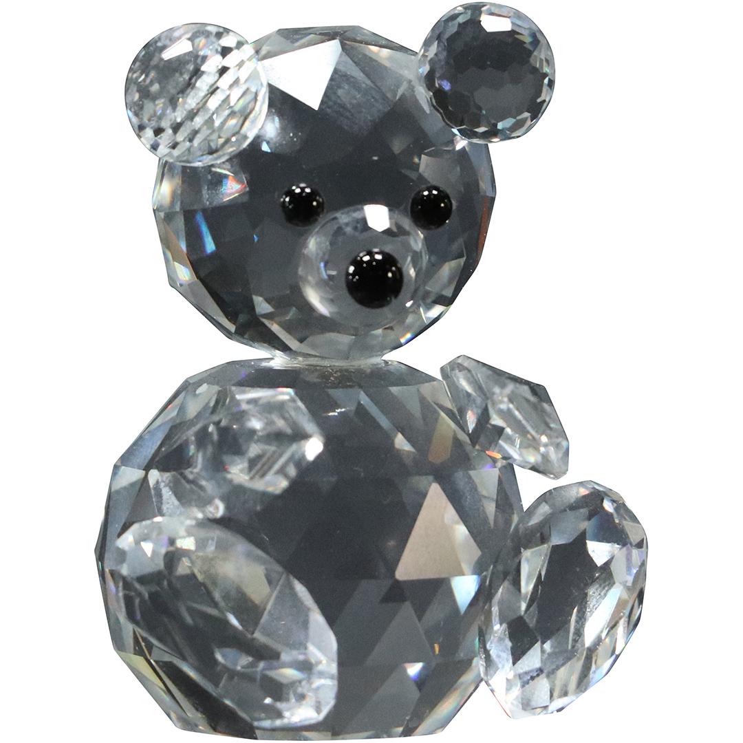 Swarovski [Signed] Crystal Glass Seated Bear Figure (1 of 4)