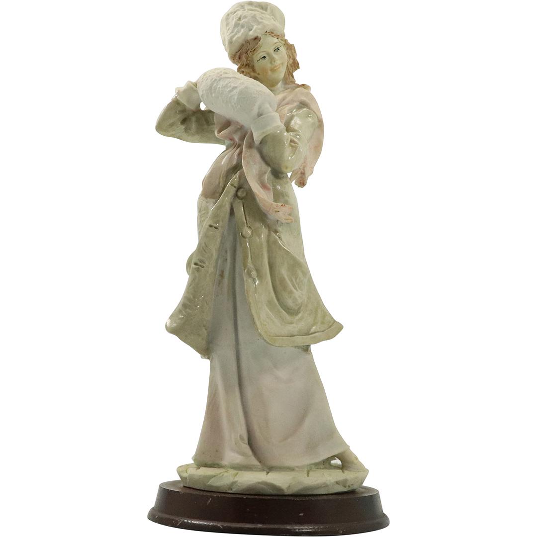 Pucci 1985 Arnart Porcelain Figure Girl with Hand Muff: Pucci 1985 Arnart Porcelain Figure Girl with Hand Muff. Size: 11.5h x 5.25w