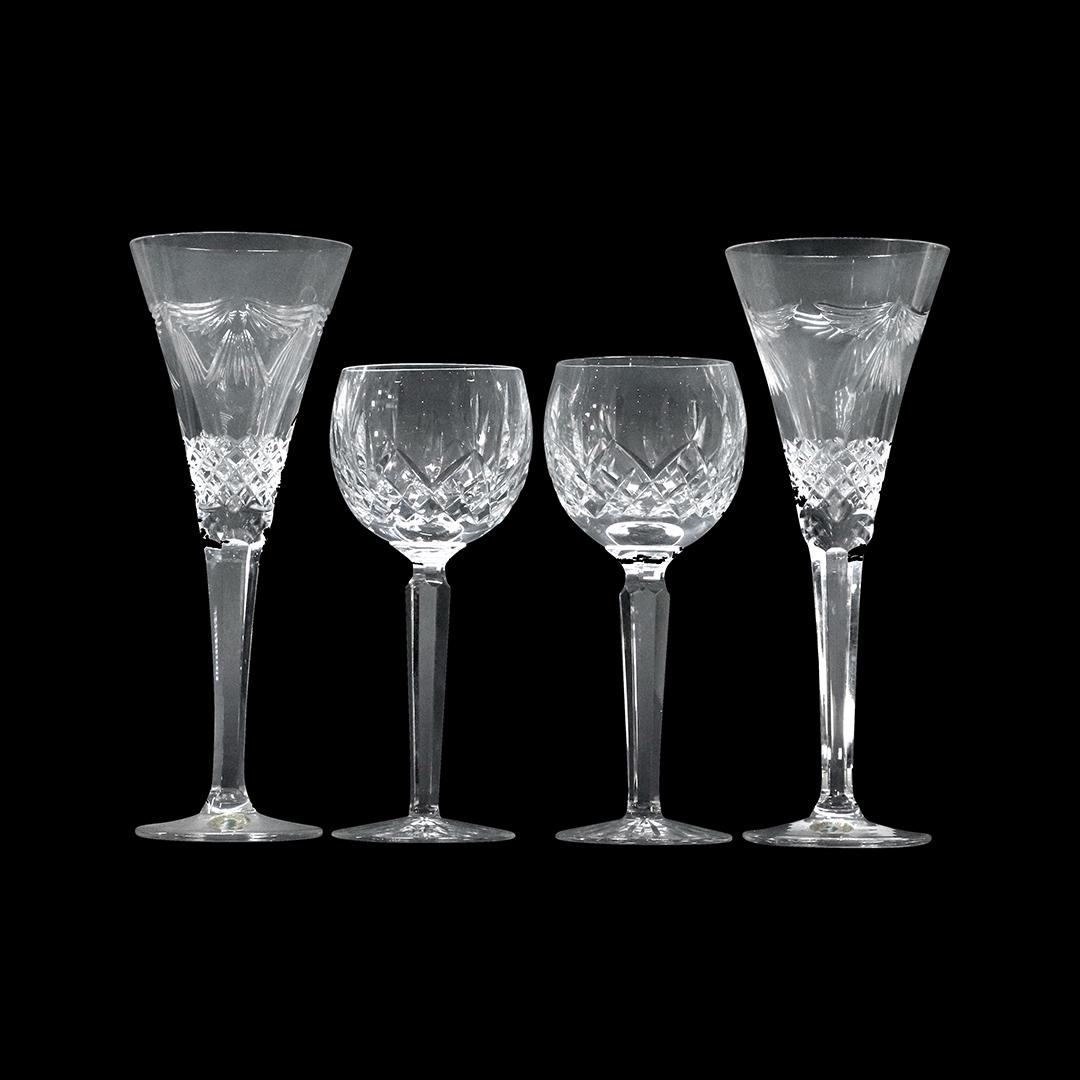 Two Pairs Signed Waterford Crystal Glass Stemware (1 of 11)