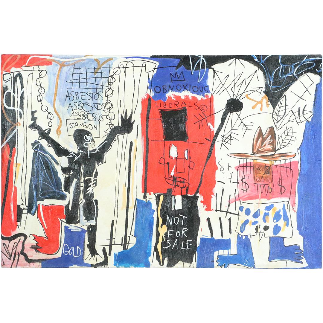 Jean-Michel Basquiat(after); Oil and Mixed Media (1 of 7)