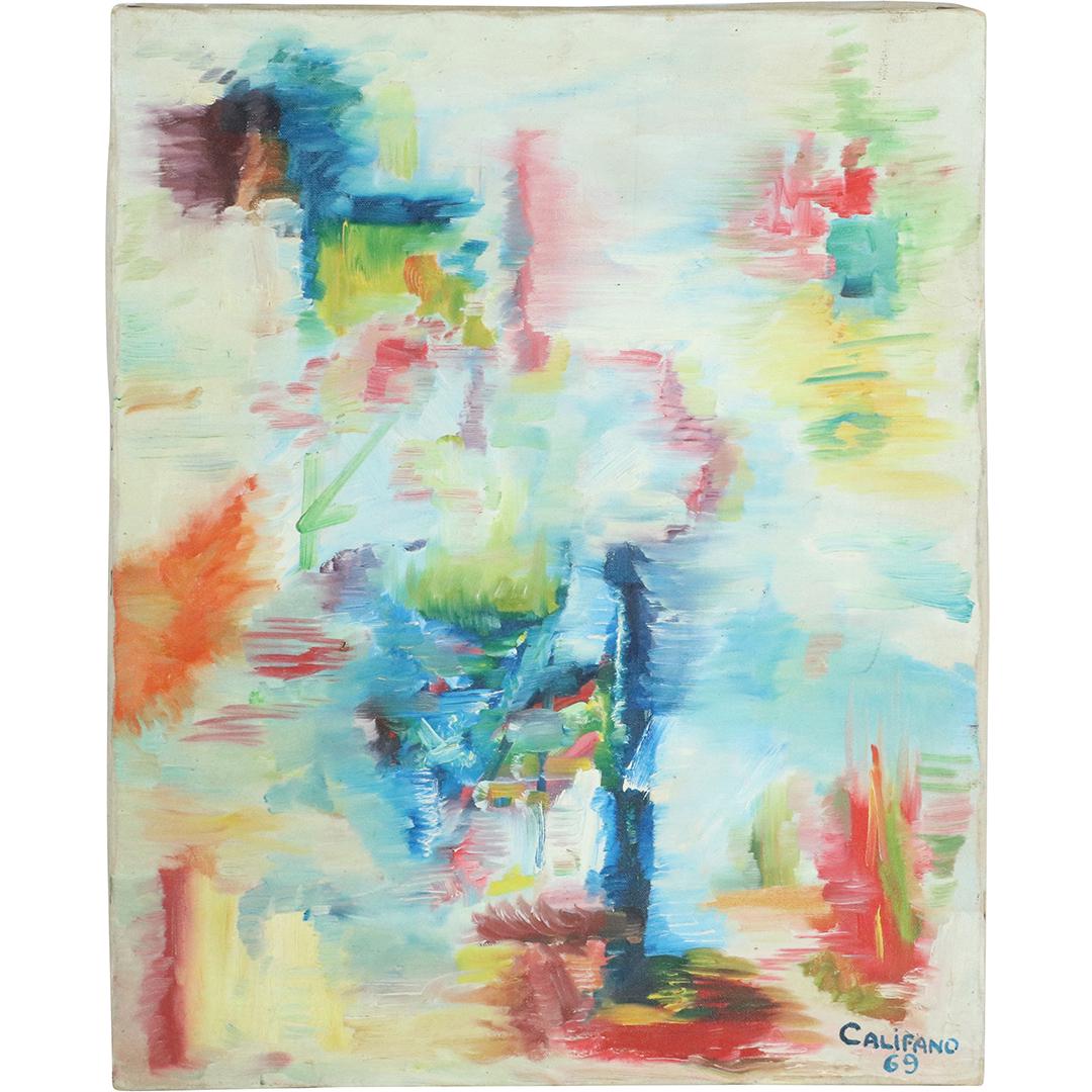 Califano; 20thC. Modernist Oil Abstract Composition (1 of 8)