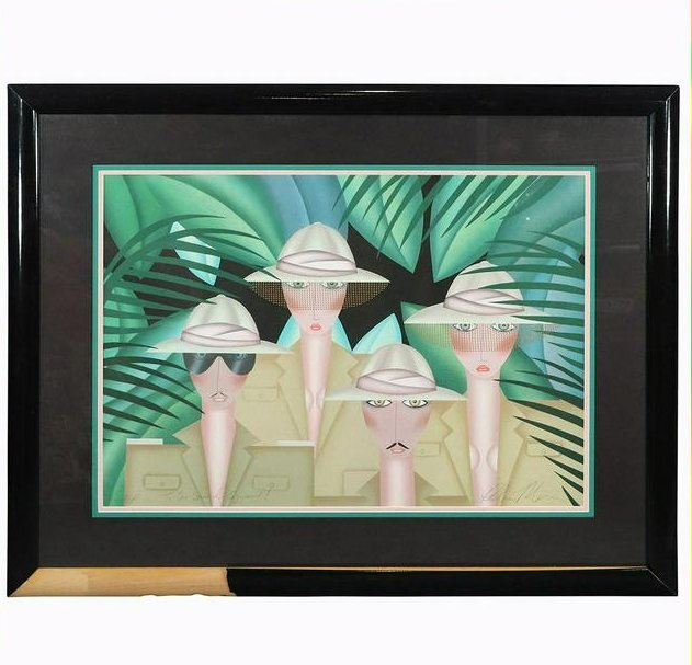 Robin Morris, "The Expedition" A/P Lithograph Serigraph (1 of 10)