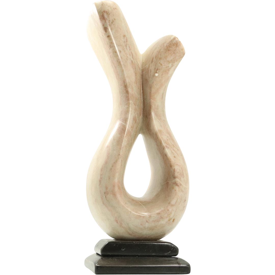 Signed Modernism Alabaster and Marble Base Sculpture (1 of 9)
