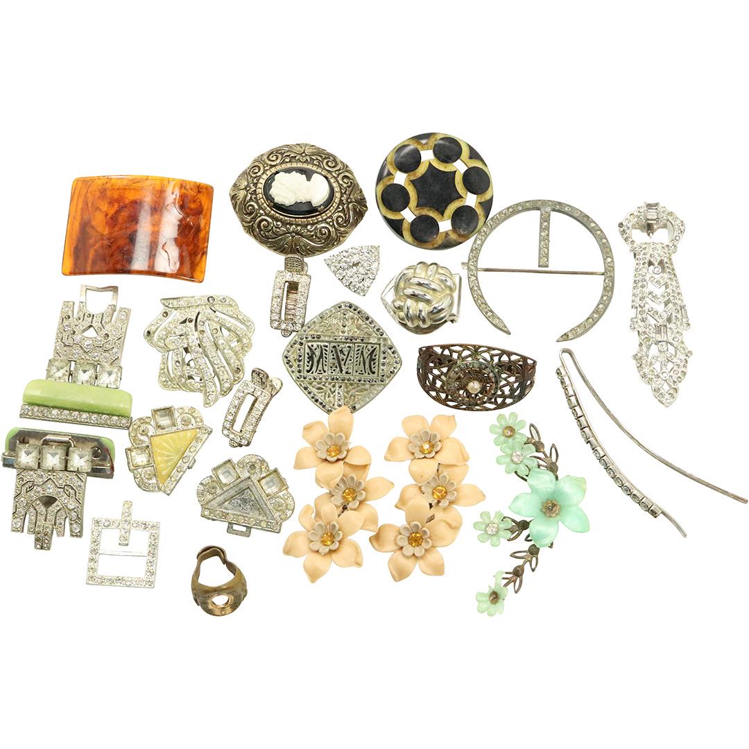 Group Lot Misc. Shoe Clips, Buttons, Scarf Clips (1 of 9)