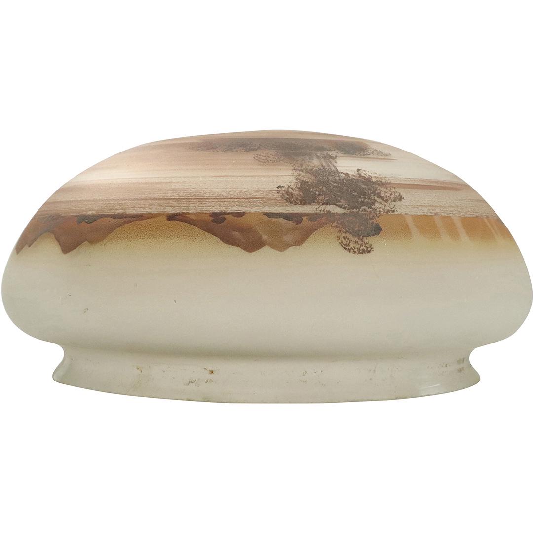 Circa 1920s Dome Glass Lamp Shade Reverse Painted (1 of 7)