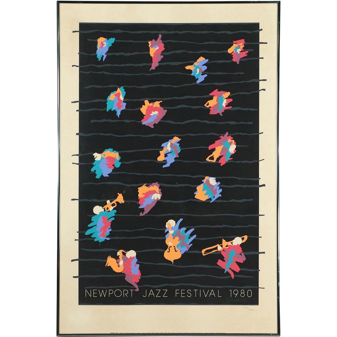 1980 Newport Jazz Poster Signed Dated Limited Edition (1 of 10)