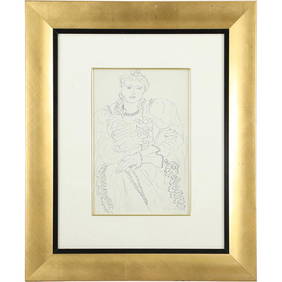 Vintage Matisse “White and Pink Head” Colorplate Vintage Matisse “White and Pink Head” Colorplate