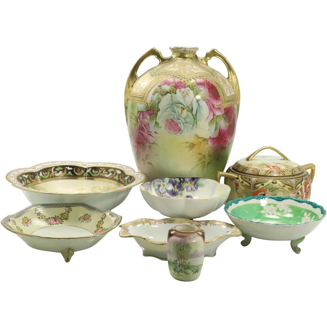 8 Assorted Pieces of Vintage Nippon Porcelain (1 of 12)