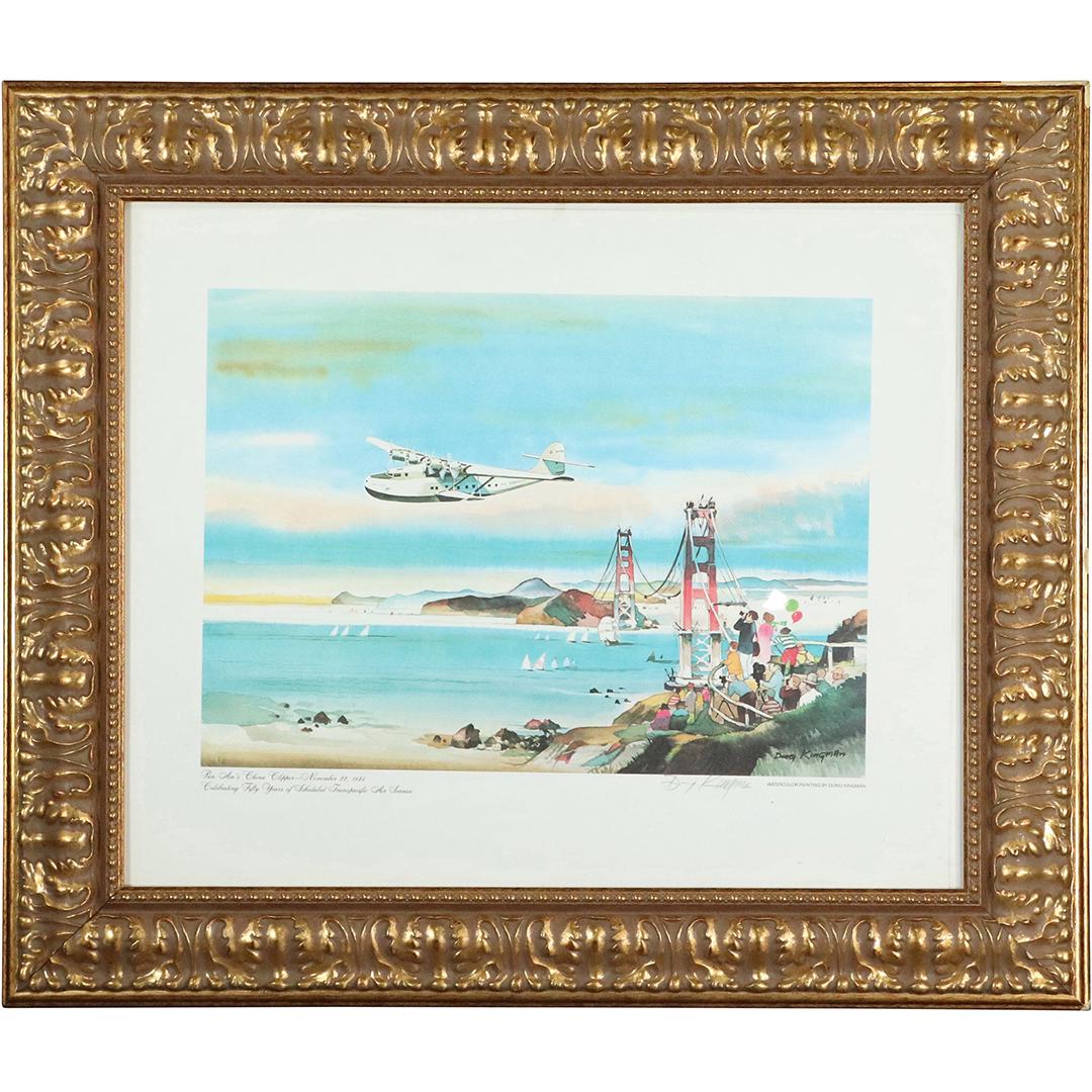 Dong Kingman, Pencil Signed Color Lithograph Plane, SF (1 of 9)