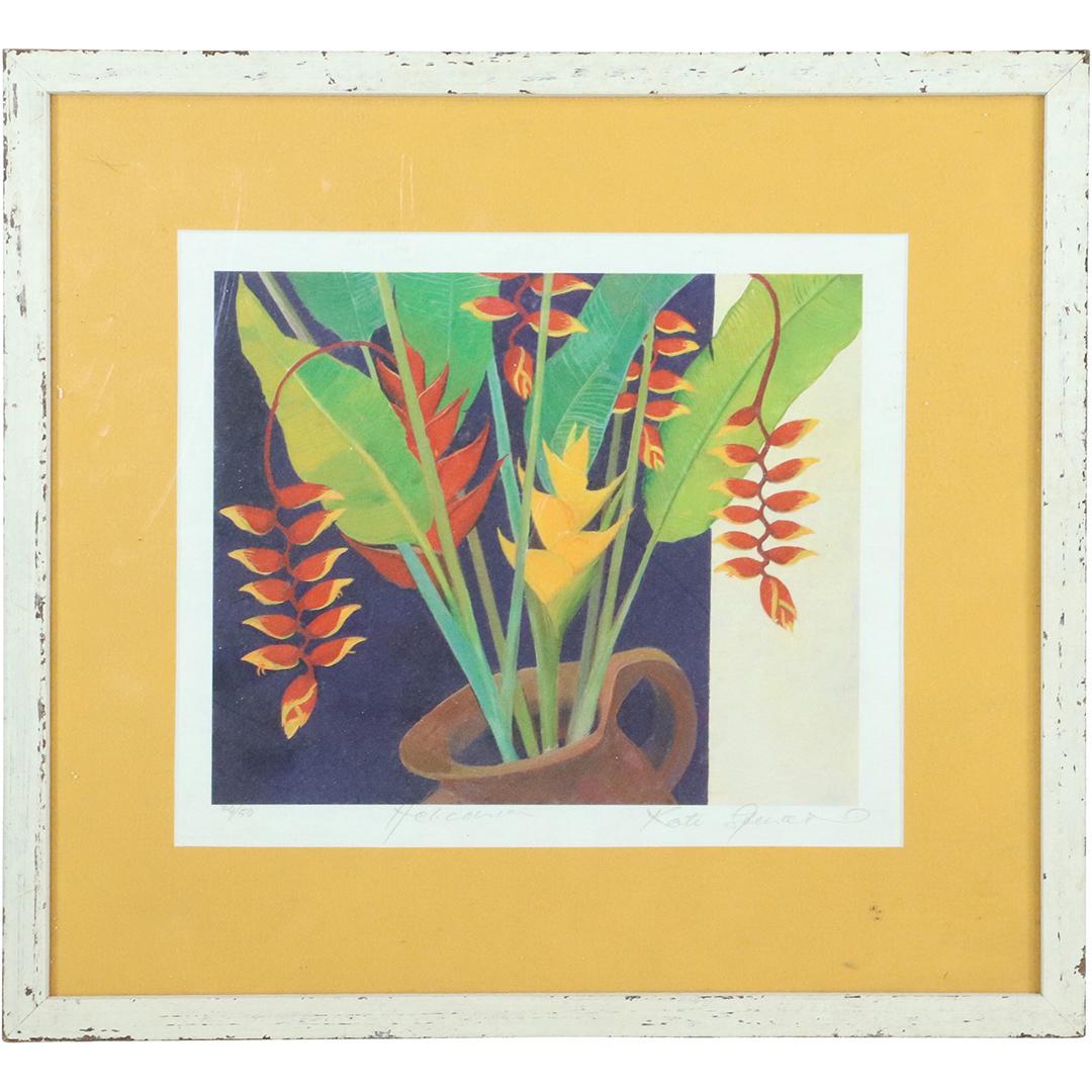 Kate Spencer, Lithograph "Heliconia" Plants #24/50 (1 of 9)