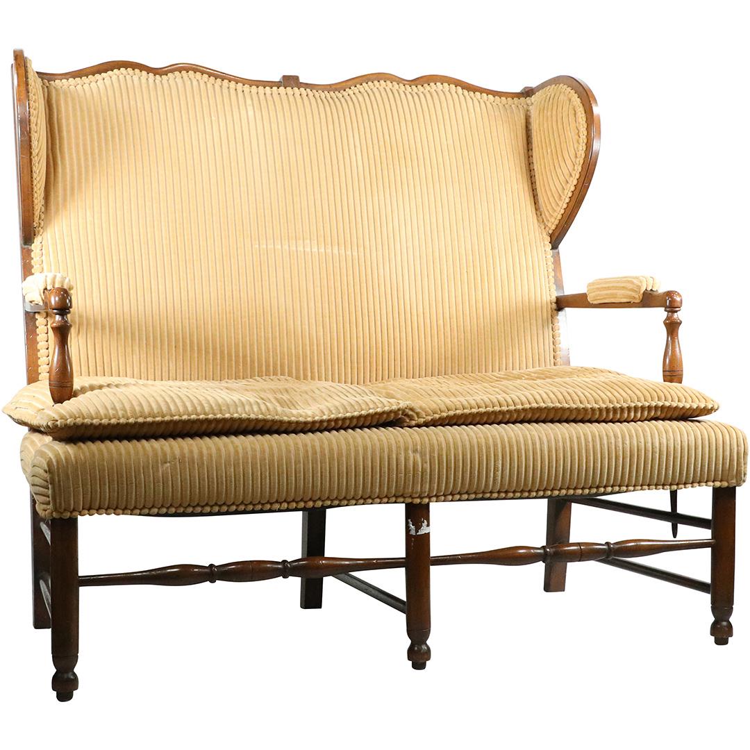 Gorgeous Country French Winged Back Settee - Clean (1 of 8)