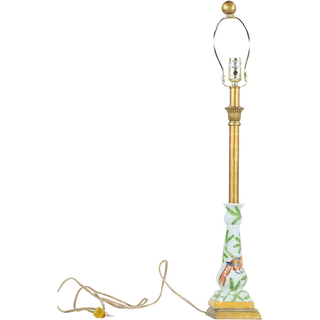 Tropical Parrot Porcelain Table Lamp (1 of 7)