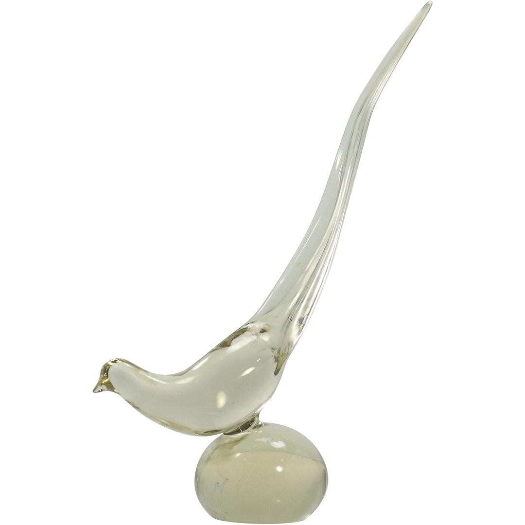 Lg. Mid-Century Modern Art Glass Crystal Bird Sculpture (1 of 7)