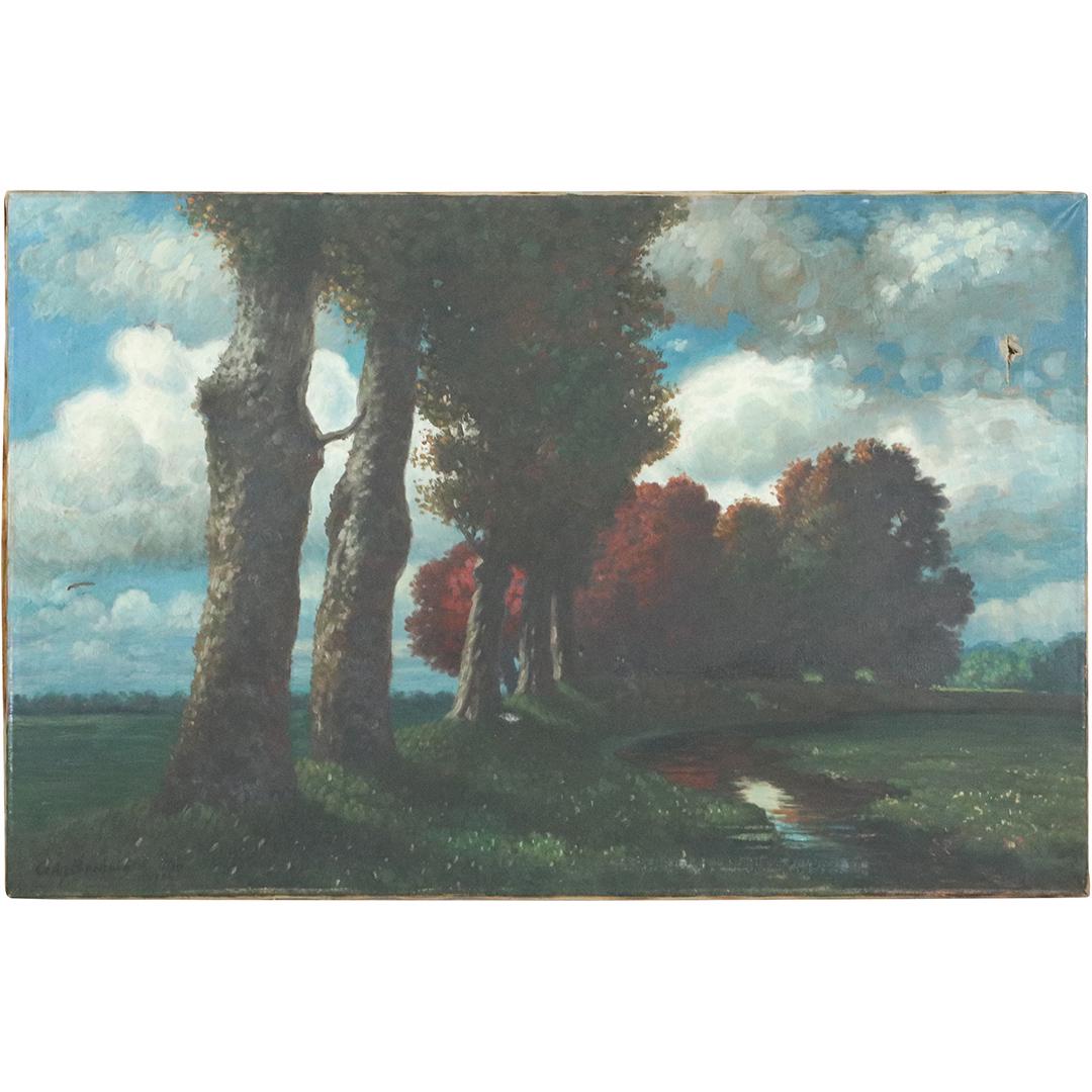 Cop Buchwald-Ulan 1924, Oil/c Arts & Crafts Landscape (1 of 8)