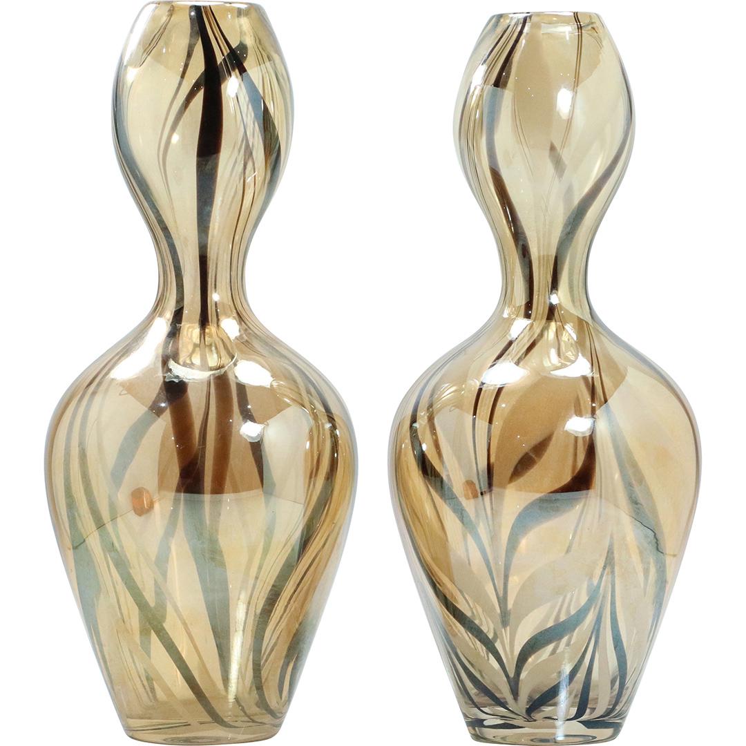 Jirina Zertova; Pair of 20thC. Czech Art Glass Vases (1 of 8)