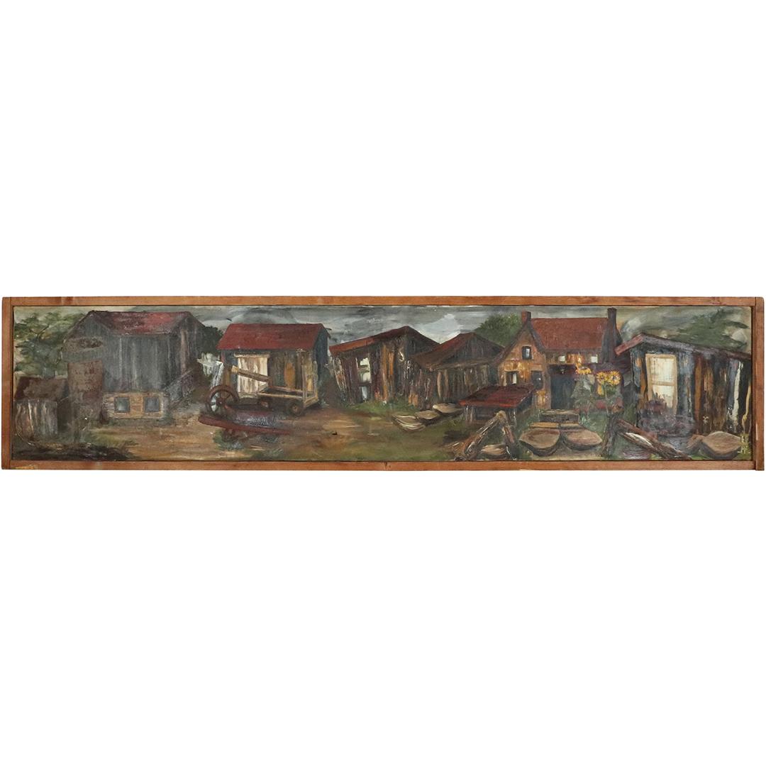 Ola Von Bern, Roscoe NY, Oil Painting Shanty Houses (1 of 14)