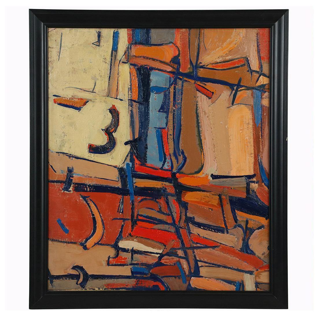 James V Harvey, Oil/b Mid-Century Abstract Painting (1 of 9)