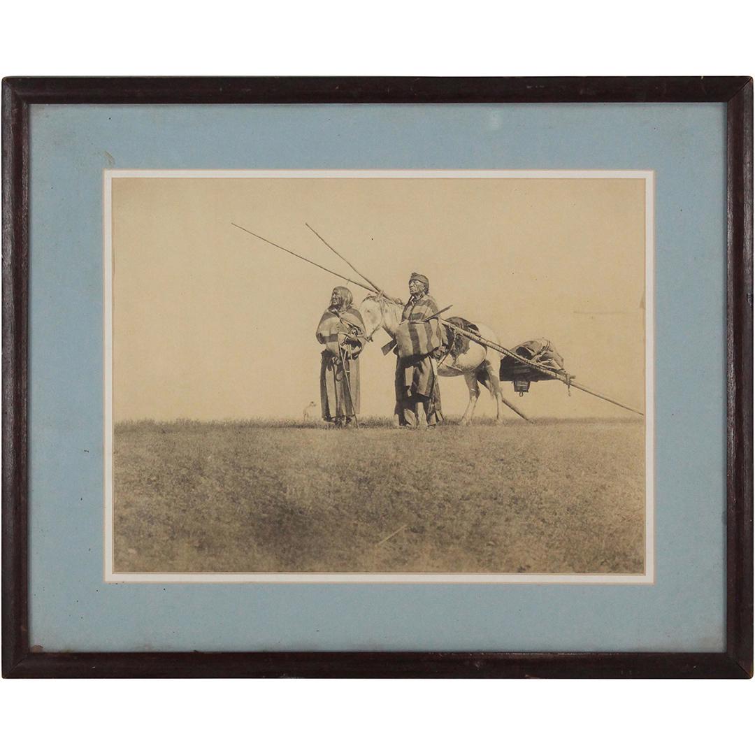 Curtis Sepia Print Native Americans Framed (1 of 5)