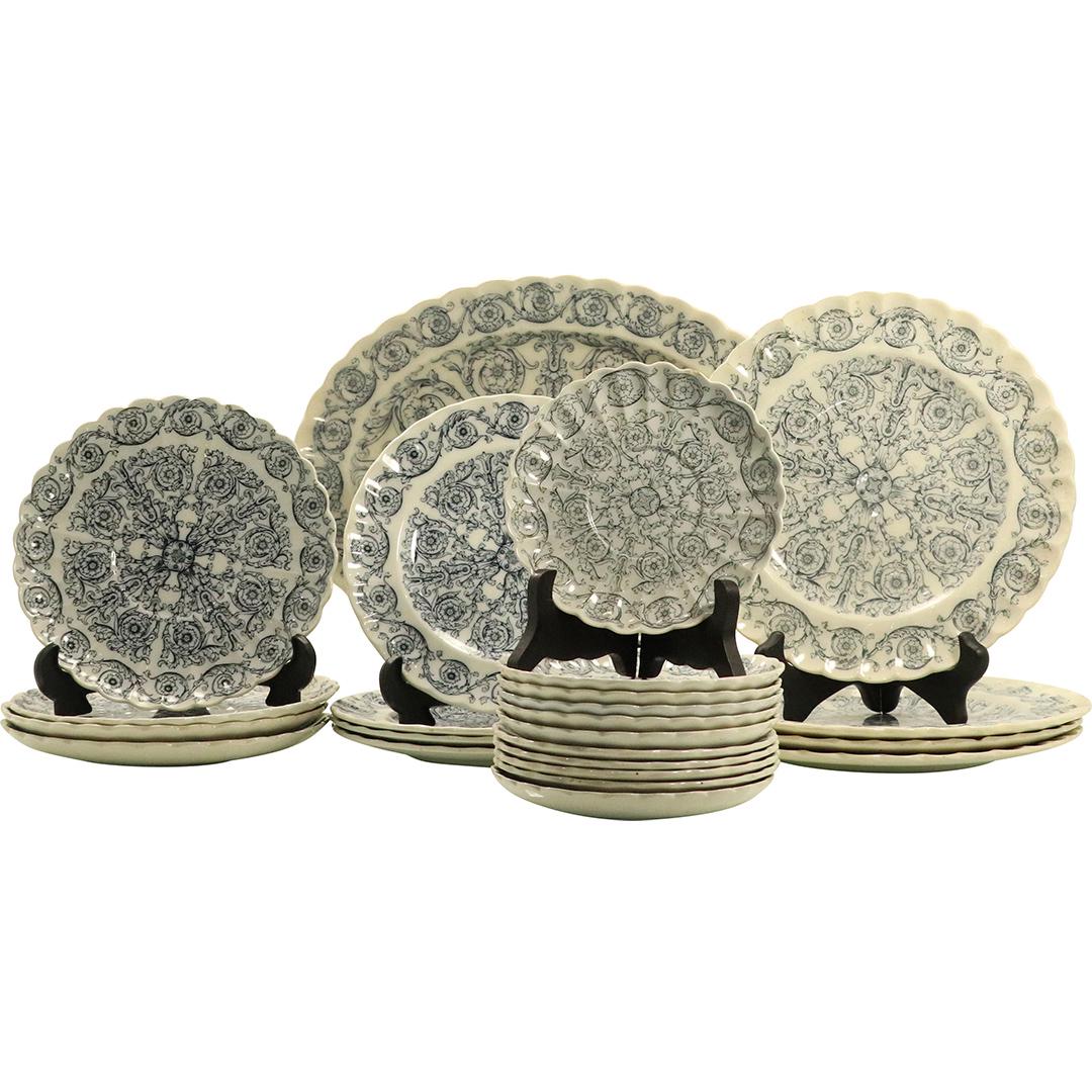 24 Copeland Spode England Assorted Blue & White Plates, (1 of 10)