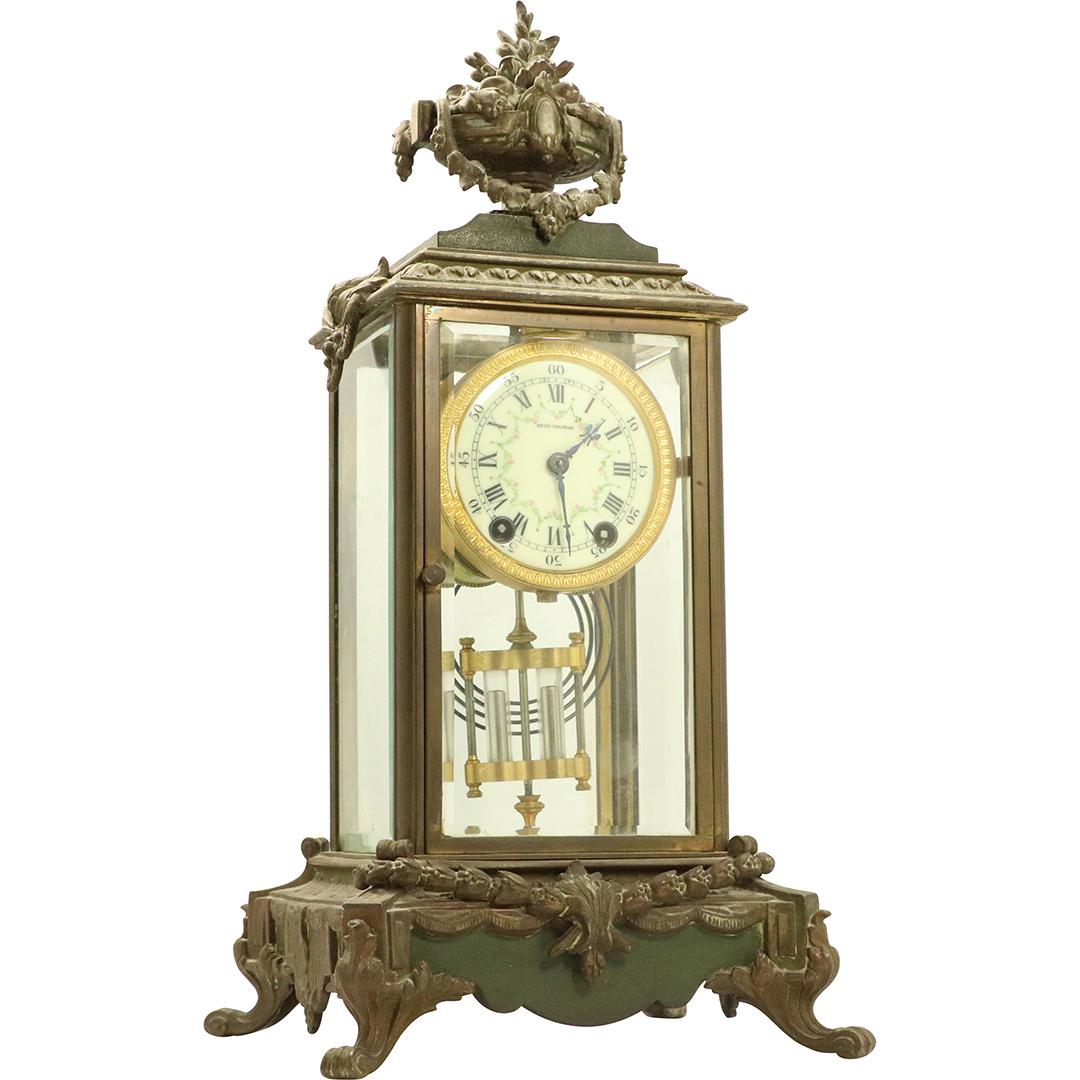 Seth Thomas Crystal Regulator Clock with Urn Finial Top (1 of 13)